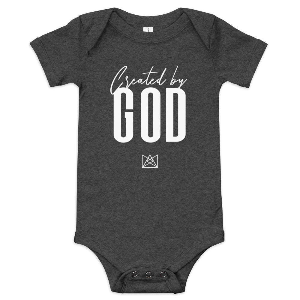 CREATED BY GOD onesie