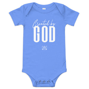 CREATED BY GOD onesie